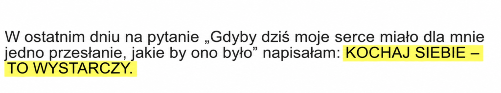 opinia po kursie Działania w Rytmie Duszy - grażyna a. adamska